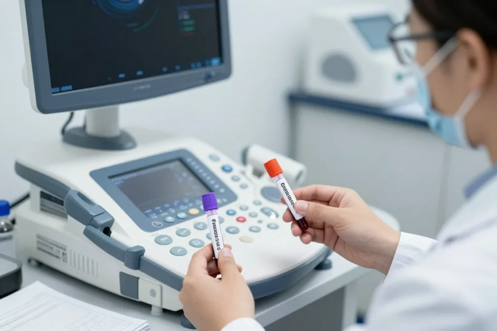 Badania diagnostyczne przy problemach z erekcją - próbki krwi, USG
