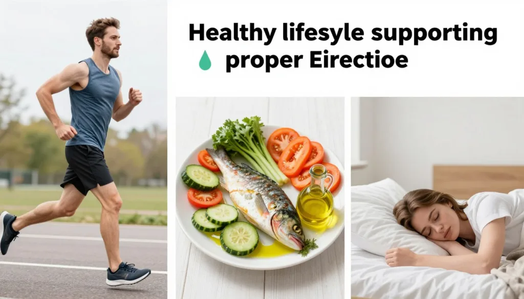 Zdrowy styl życia wspierający prawidłową erekcję - aktywność fizyczna, zdrowa dieta, odpoczynek