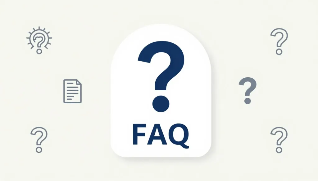 Znak zapytania symbolizujący sekcję FAQ o Eron Plus