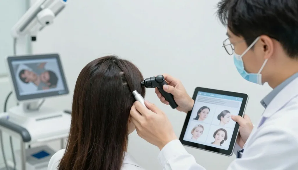 Konsultacja dermatologiczna dotycząca łysienia androgenowego
