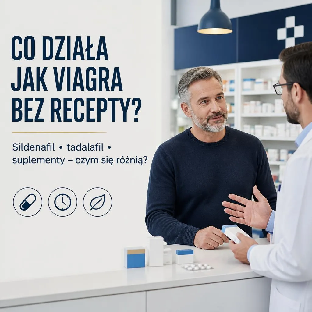 Co działa jak Viagra bez recepty – sildenafil, tadalafil i suplementy