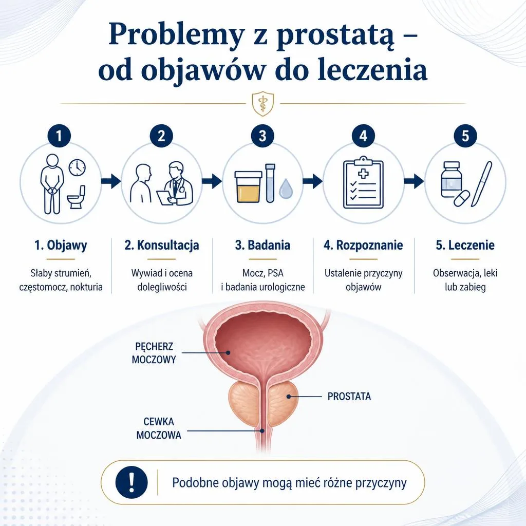 Problemy z prostatą – od objawów przez badania do leczenia