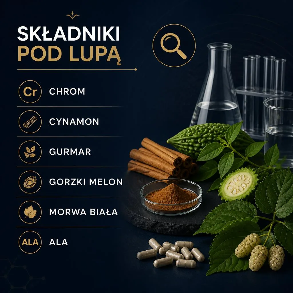 Chrom, cynamon, gurmar i inne składniki suplementów – poziom dowodów