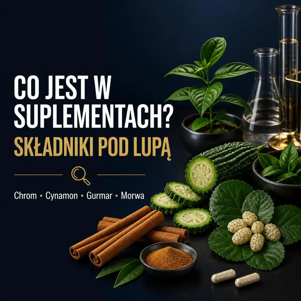 Składniki suplementów wspierających prawidłowy metabolizm glukozy – analiza 2026